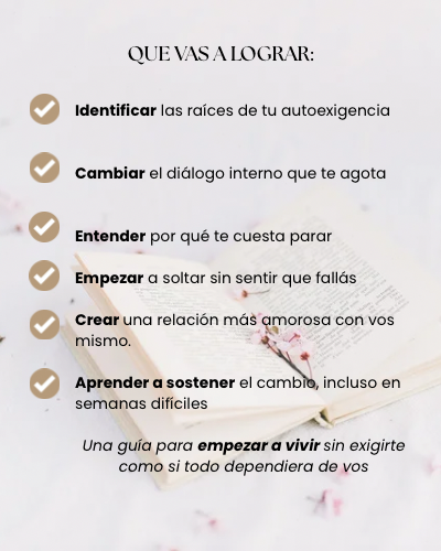 ''La trampa de poder con todo'', Cómo soltar la exigencia sin desmoronarte.